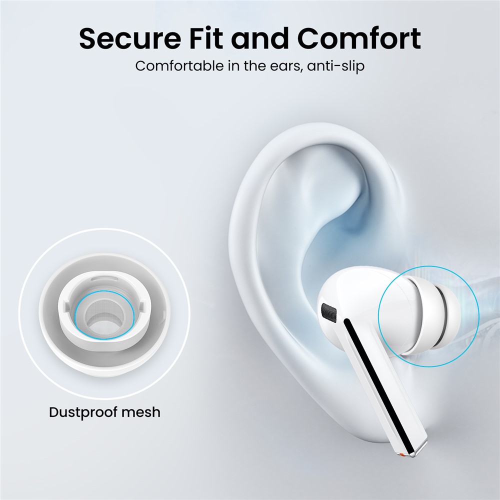 AHASTYLE AHASTYLE 3-PACK Öronpluggar För Galaxy Buds 3 Pro Vit - Teknikhallen.se