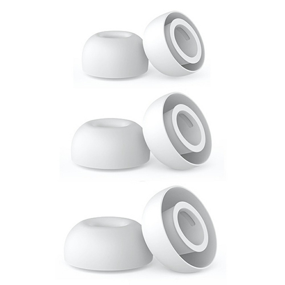 AHASTYLE AHASTYLE 3-PACK AirPods Pro 3 Öronpluggar Silikon Vit - Teknikhallen.se