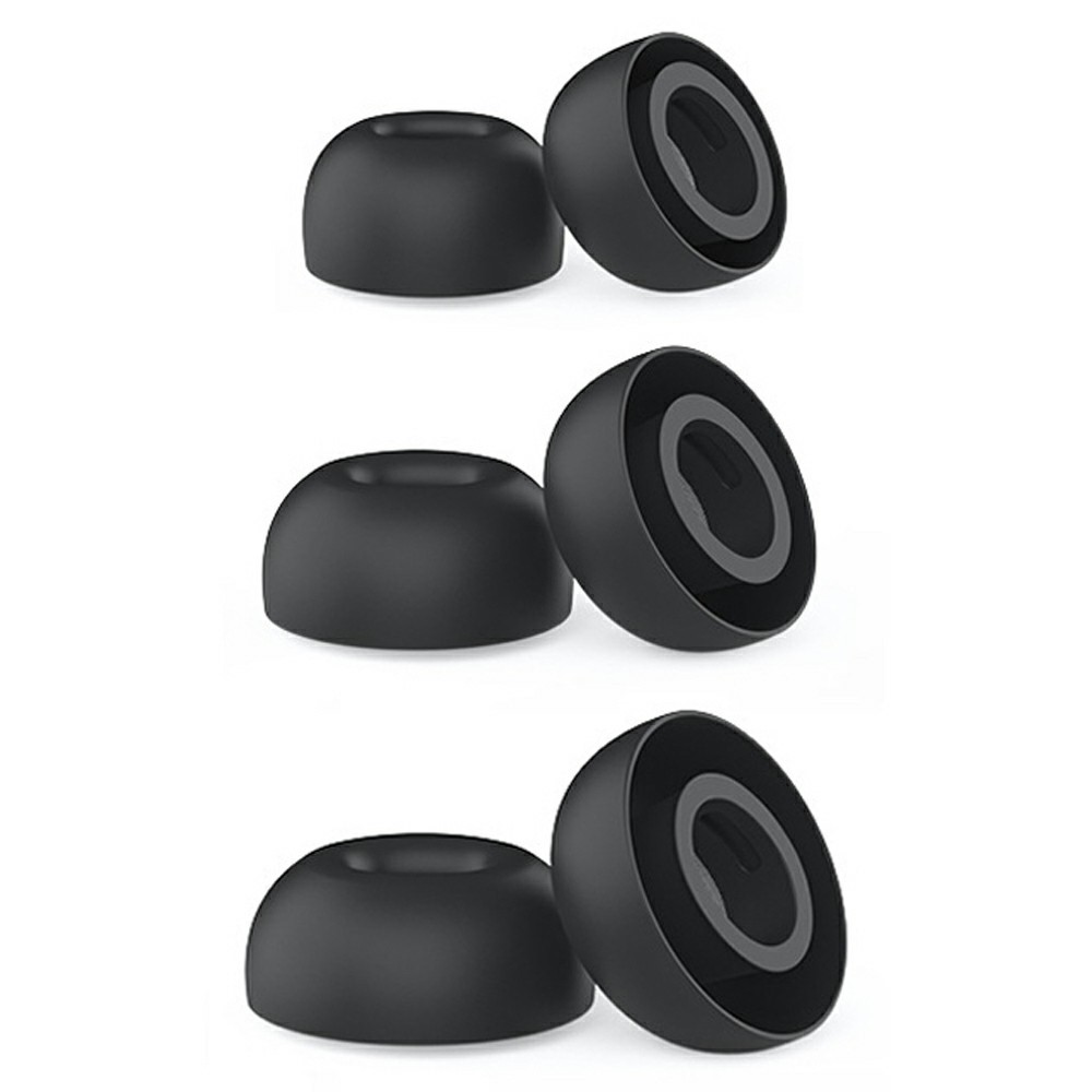 AHASTYLE AHASTYLE 3-PACK AirPods Pro 3 Öronpluggar Silikon Svart - Teknikhallen.se