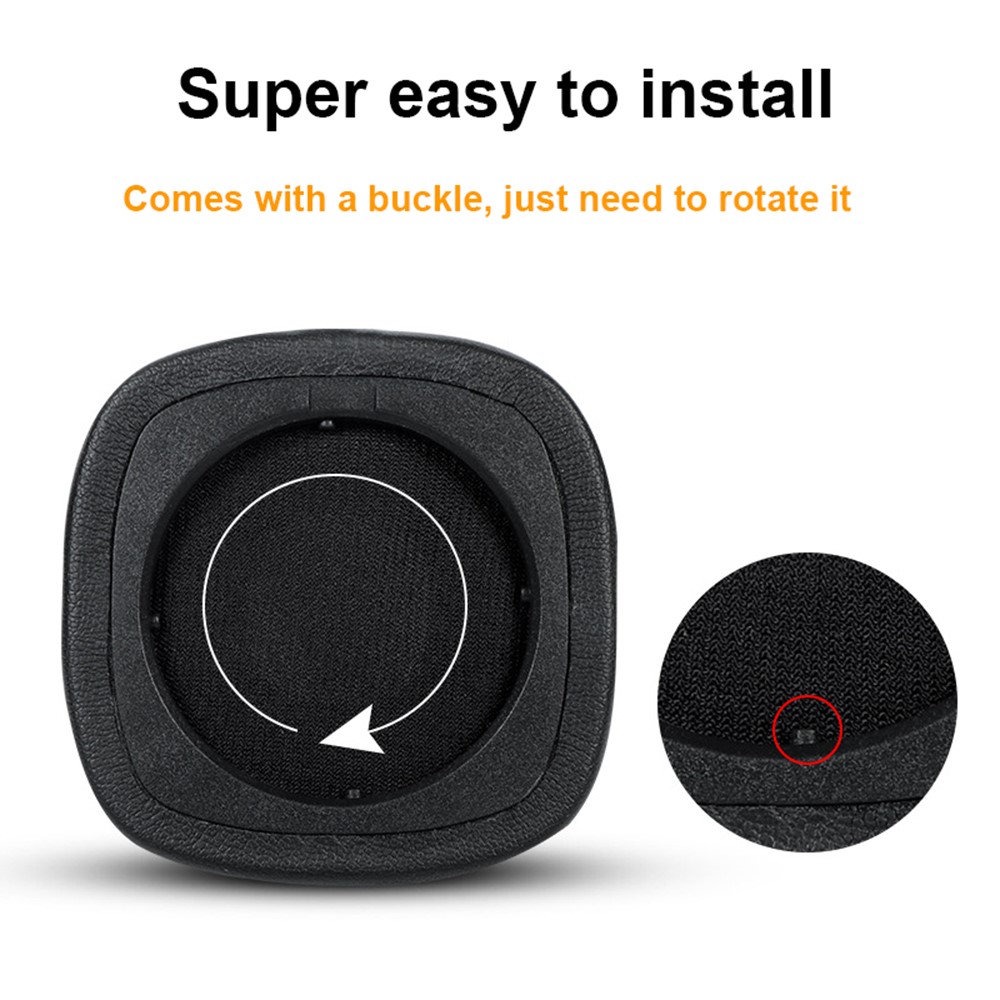  Öronkuddar För Marshall Major IV Läder Svart - Teknikhallen.se