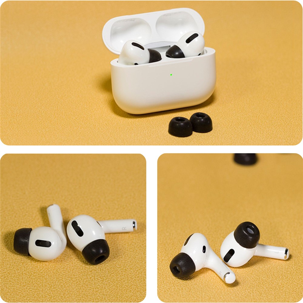 AHASTYLE AHASTYLE 3-PACK AirPods Pro 2/1 Öronpluggar Silikon Svart - Teknikhallen.se