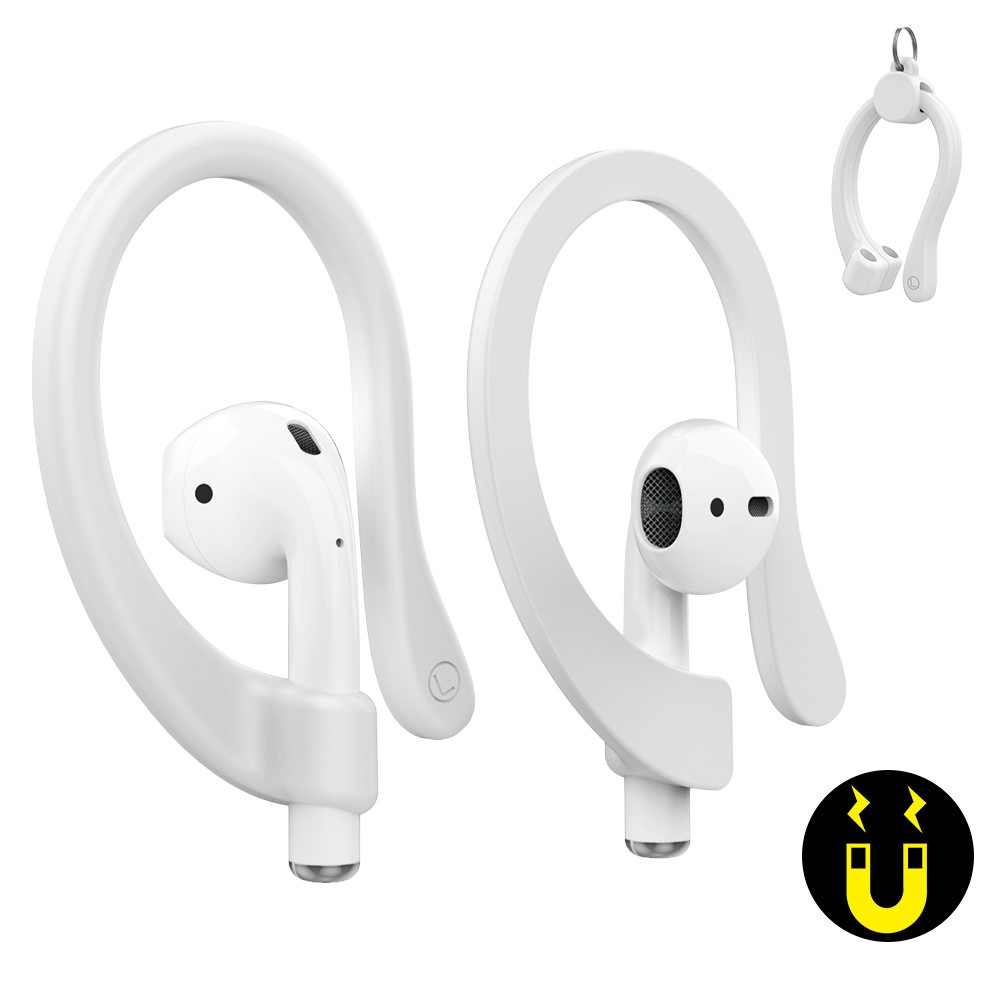 AHASTYLE AHASTYLE AirPods/AirPods Pro 2/1 Öronkrokar Vit - Teknikhallen.se