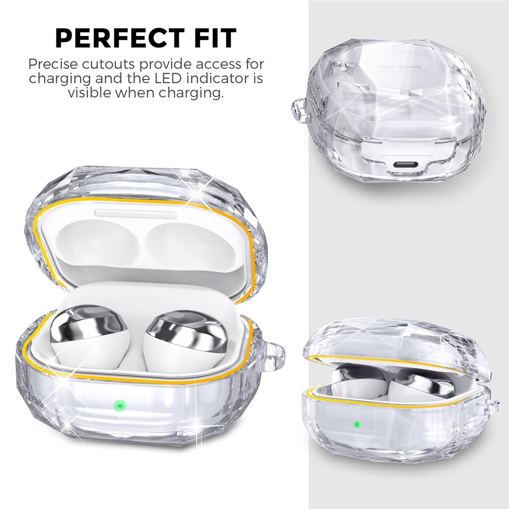 AHASTYLE AHASTYLE Galaxy Buds 2/Pro/Live Skal Diamond Svart - Teknikhallen.se