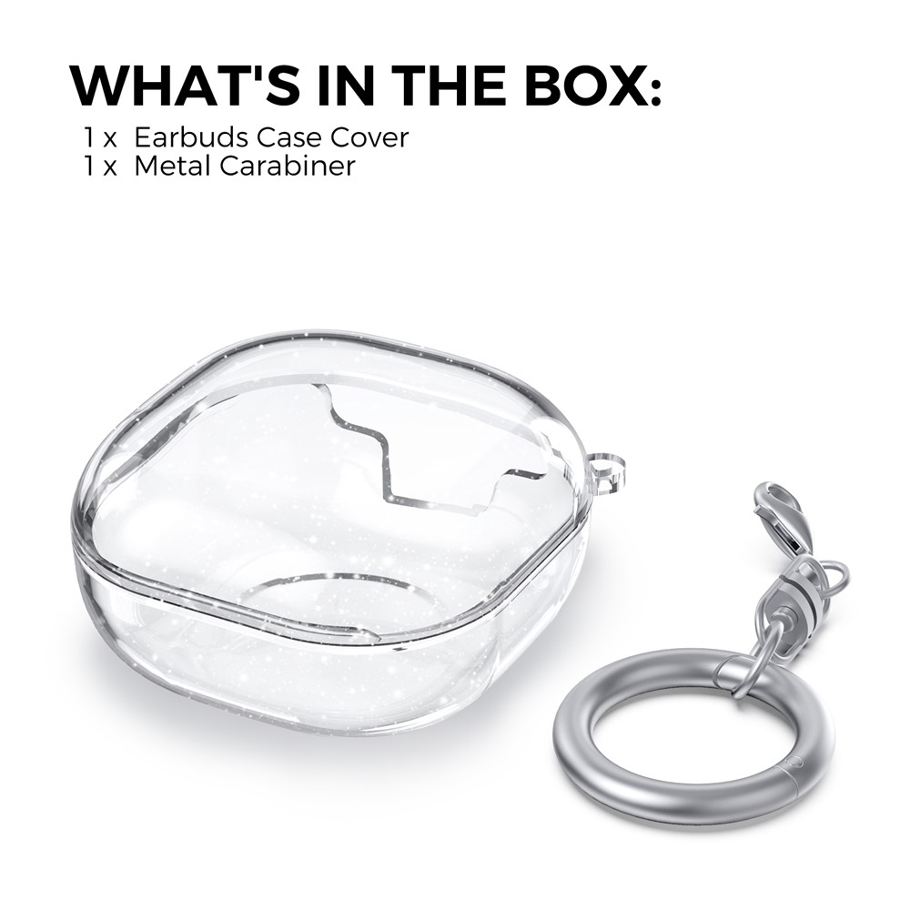 AHASTYLE AHASTYLE Galaxy Buds 2/2 Pro/Pro/Live Skal TPU Glitter - Teknikhallen.se