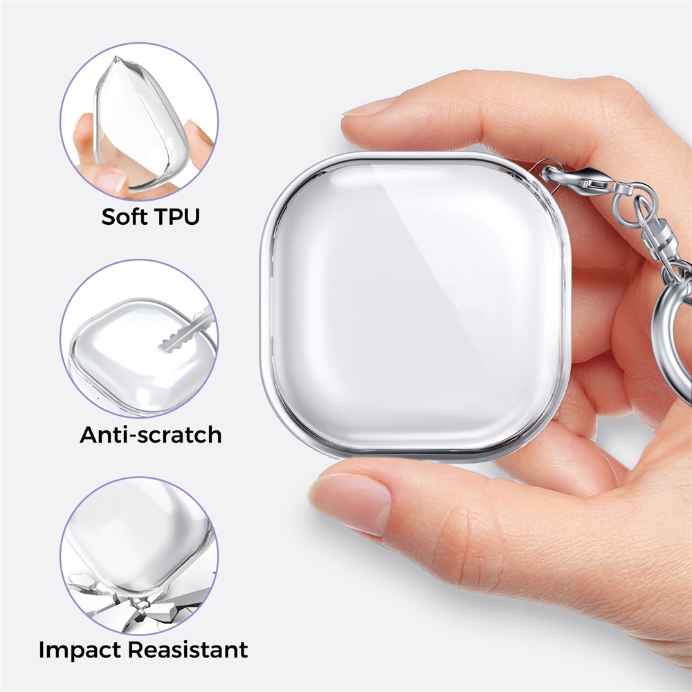 AHASTYLE AHASTYLE Galaxy Buds 2/2 Pro/Pro/Live Skal TPU Transparent - Teknikhallen.se