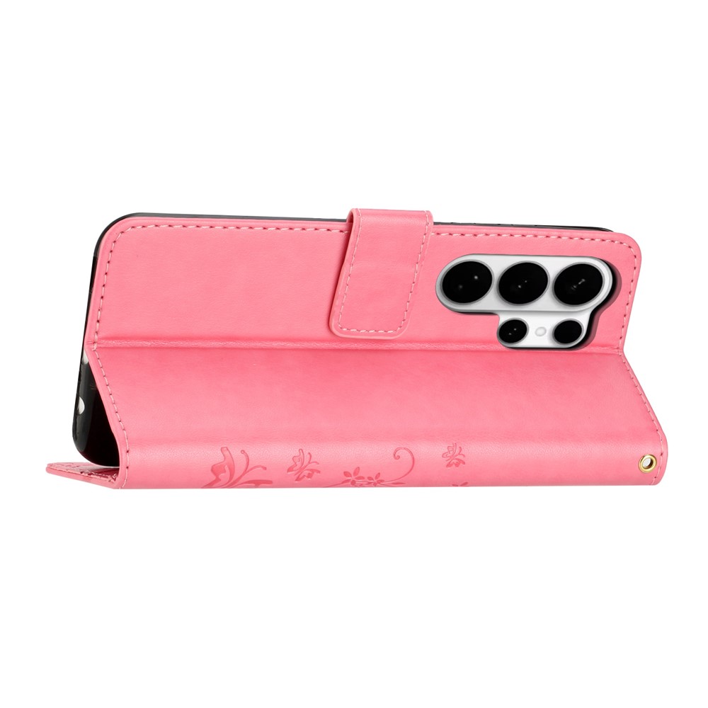 Samsung Galaxy S26 Ultra Fodral Med Blommigt Tryck Rosa - Teknikhallen.se