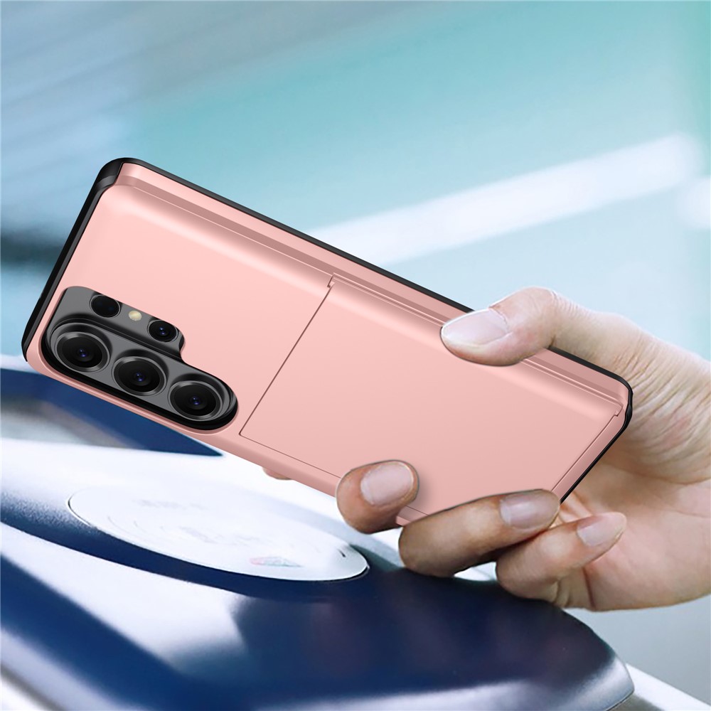  Samsung Galaxy S26 Ultra Skal Hybrid Med Kortfack Svart - Teknikhallen.se