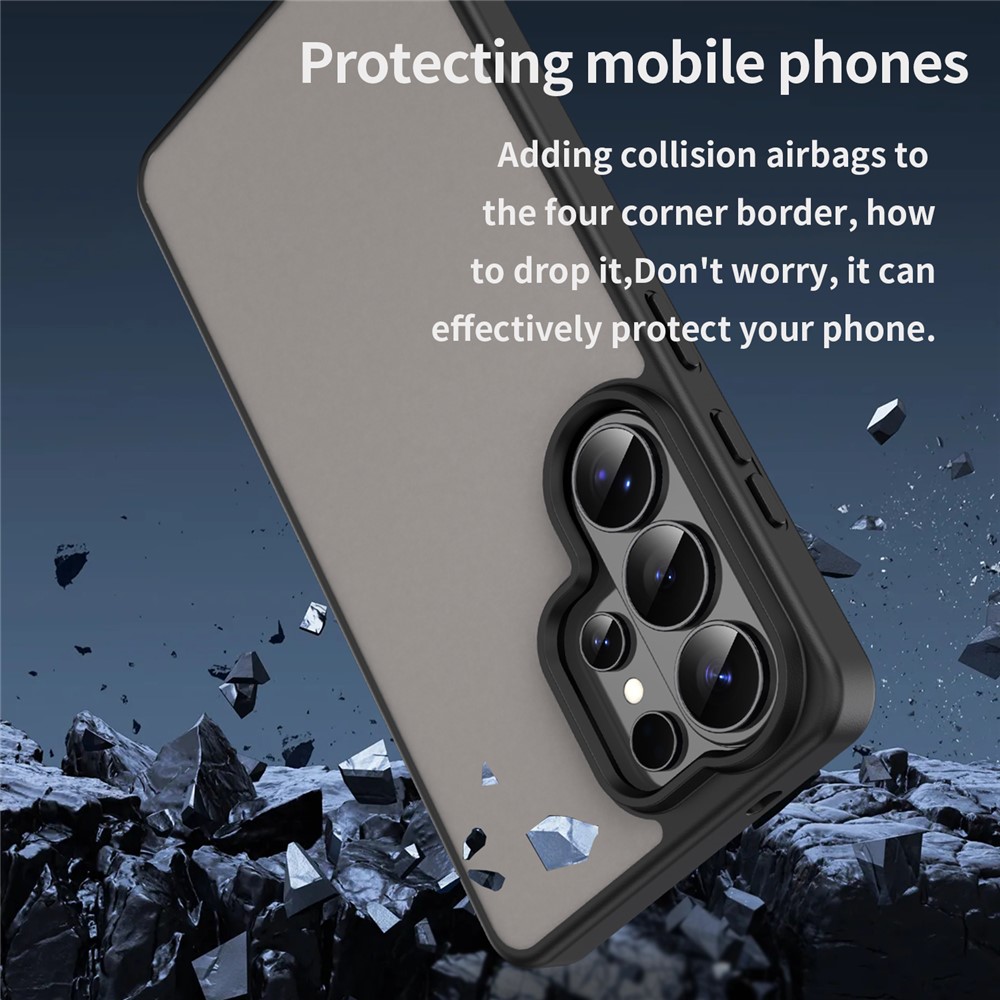  Samsung Galaxy S26 Ultra Skal Skin Touch Matt Svart - Teknikhallen.se