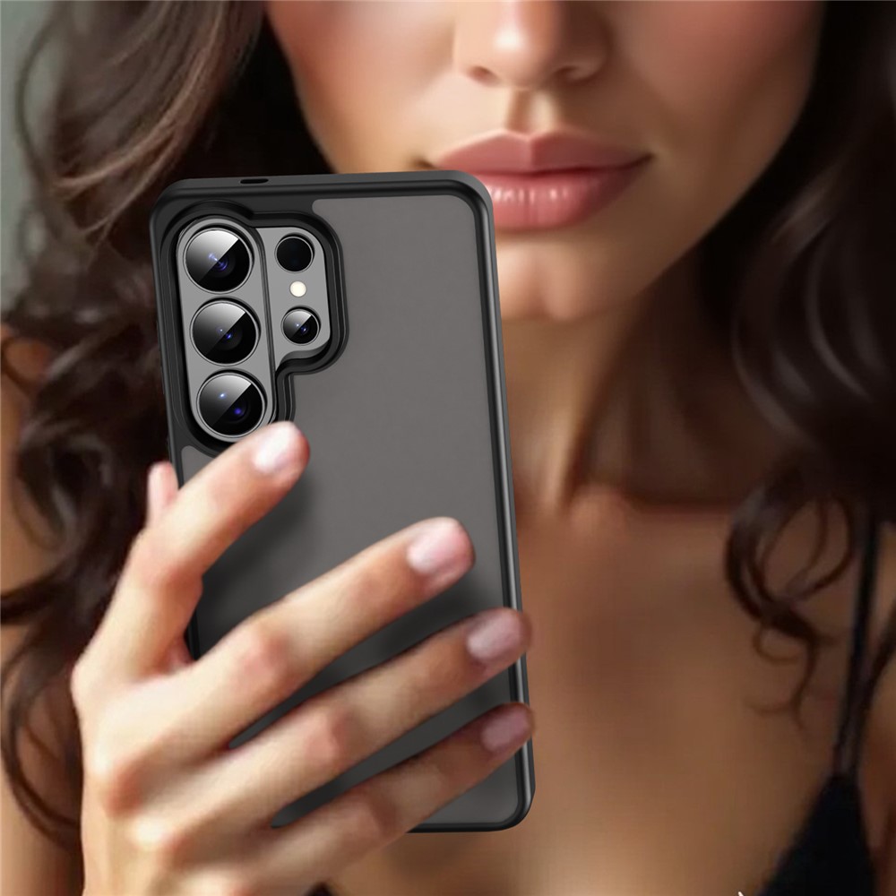  Samsung Galaxy S26 Ultra Skal Skin Touch Matt Svart - Teknikhallen.se