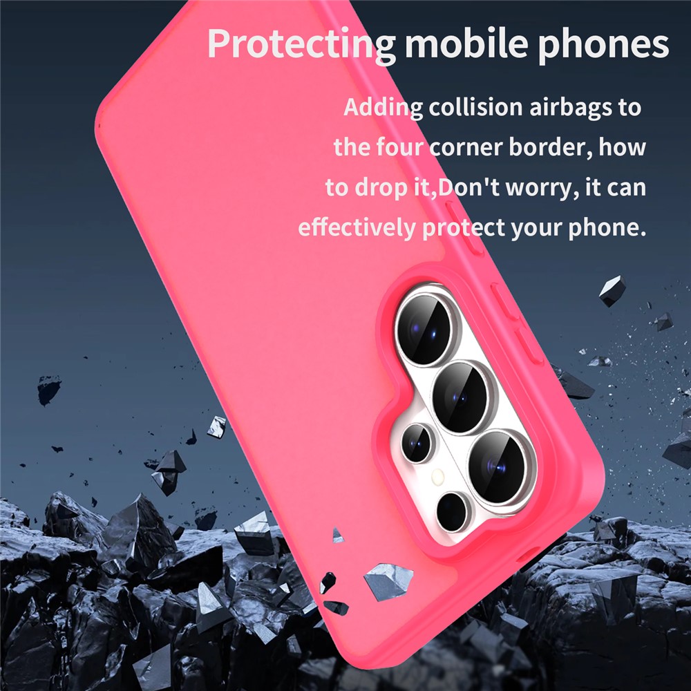  Samsung Galaxy S26 Ultra Skal Skin Touch Matt Rosa - Teknikhallen.se