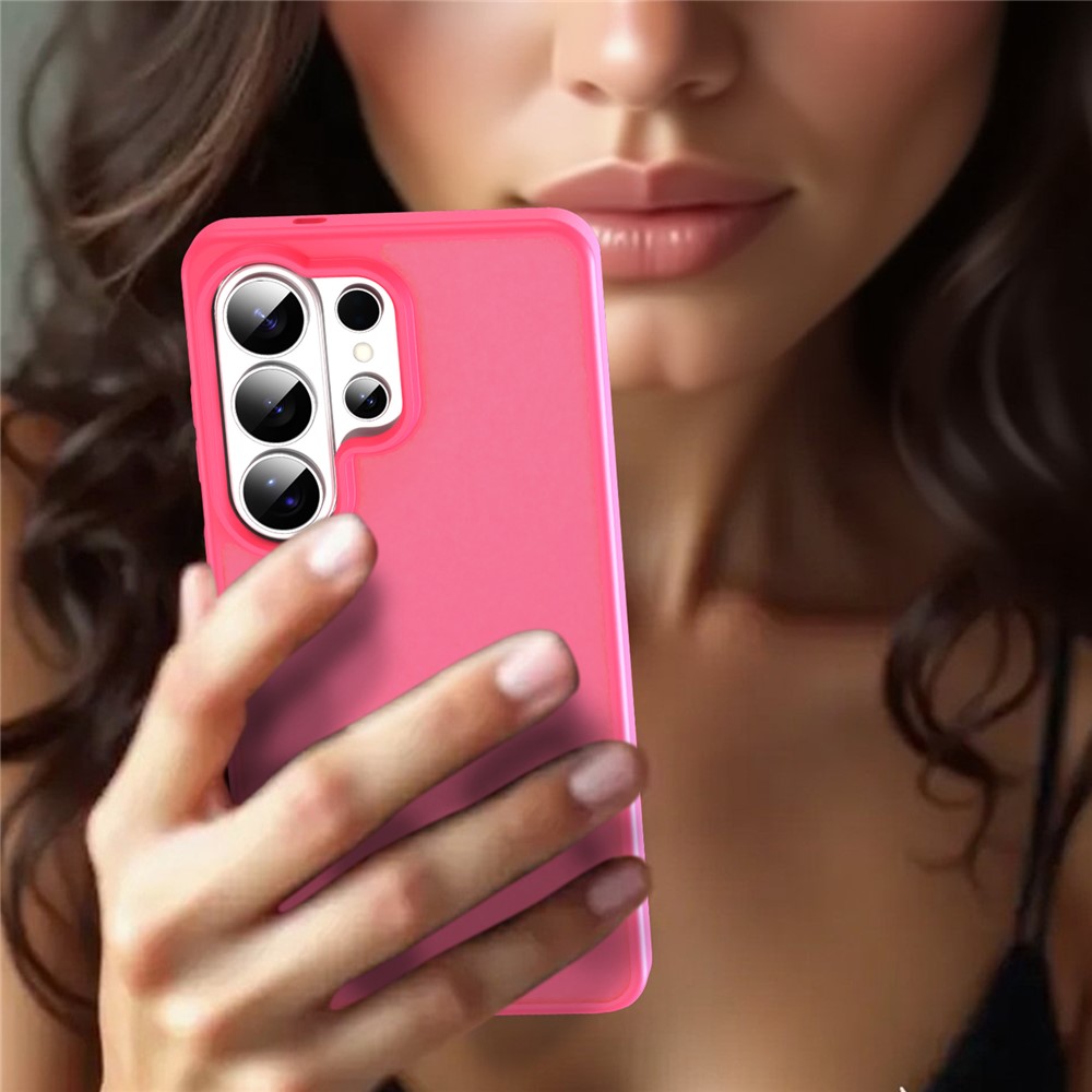  Samsung Galaxy S26 Ultra Skal Skin Touch Matt Rosa - Teknikhallen.se