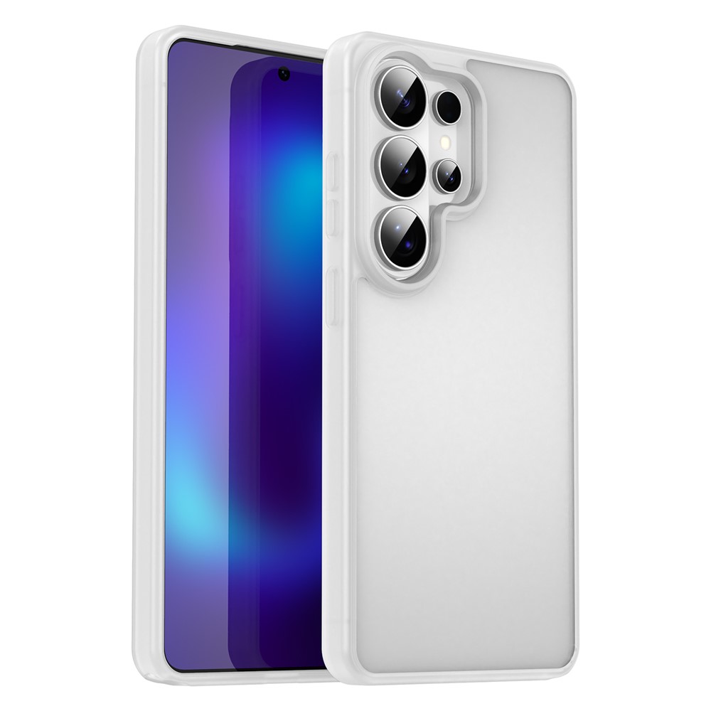  Samsung Galaxy S26 Ultra Skal Skin Touch Matt Vit - Teknikhallen.se