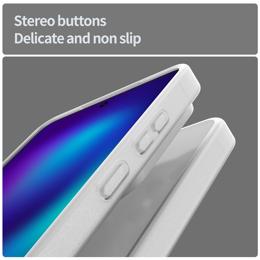  Samsung Galaxy S26 Ultra Skal Skin Touch Matt Vit - Teknikhallen.se