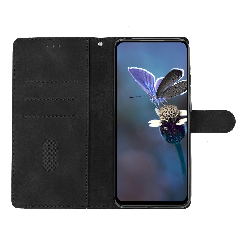  Samsung Galaxy S26 Ultra Fodral Med Blommigt Tryck Läder Svart - Teknikhallen.se