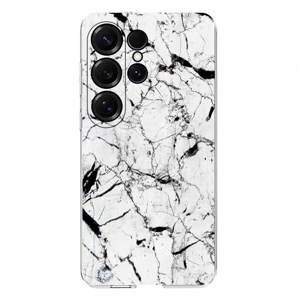  Samsung Galaxy S26 Ultra Skal Marmor TPU Vit - Teknikhallen.se