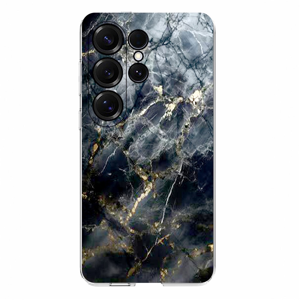  Samsung Galaxy S26 Ultra Skal Marmor TPU Svart - Teknikhallen.se