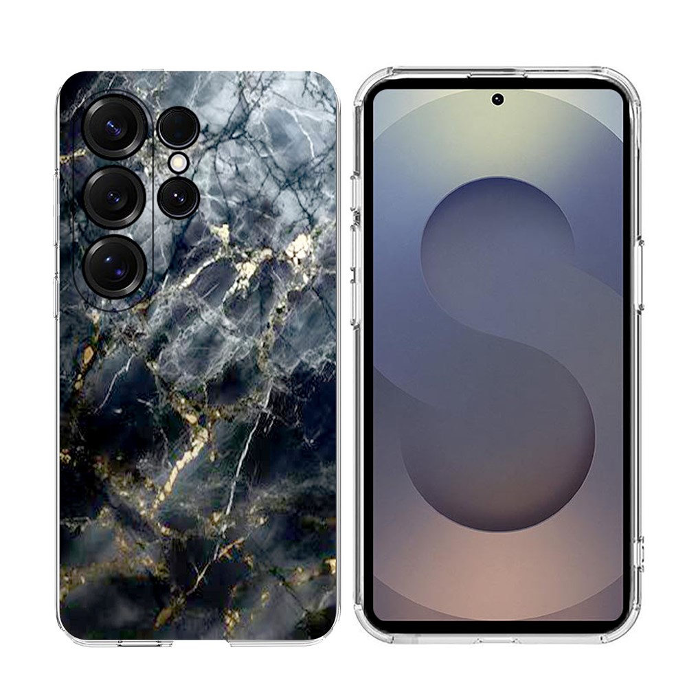  Samsung Galaxy S26 Ultra Skal Marmor TPU Svart - Teknikhallen.se