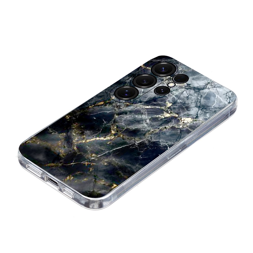  Samsung Galaxy S26 Ultra Skal Marmor TPU Svart - Teknikhallen.se