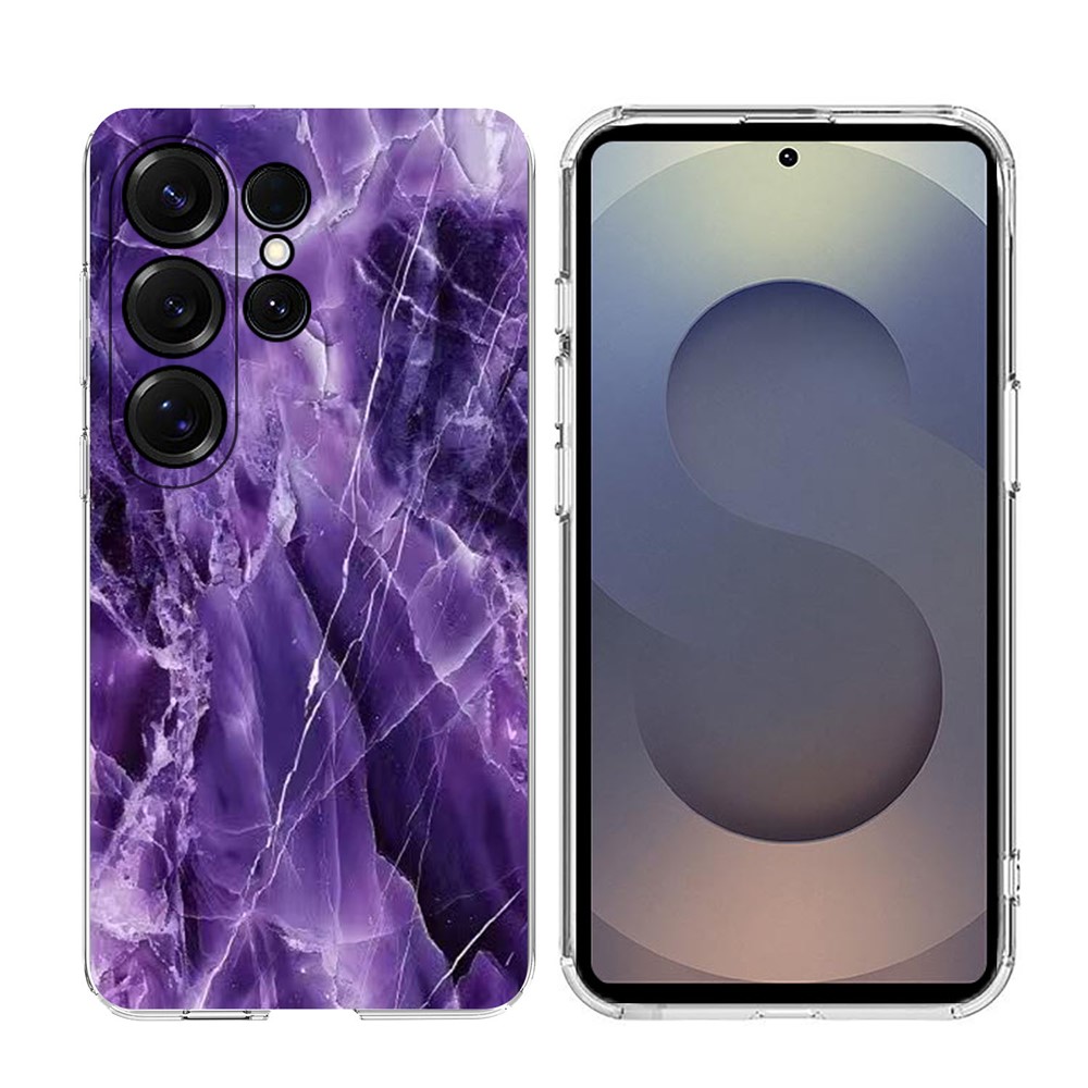  Samsung Galaxy S26 Ultra Skal Marmor TPU Lila - Teknikhallen.se