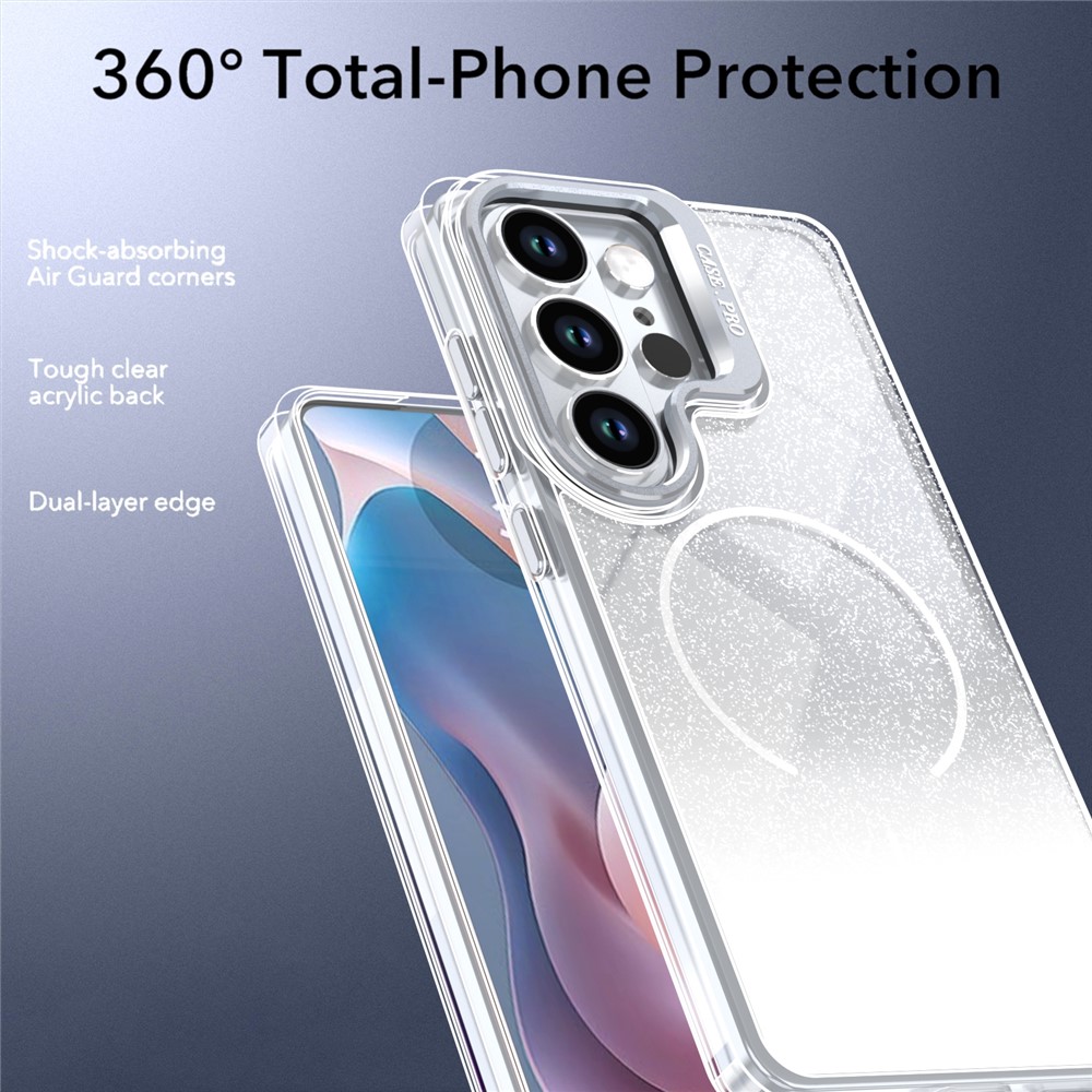  Samsung Galaxy S26 Ultra Skal MagSafe Gradient Glitter - Teknikhallen.se