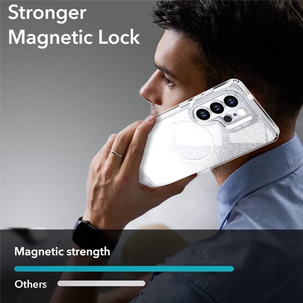  Samsung Galaxy S26 Ultra Skal MagSafe Gradient Glitter - Teknikhallen.se