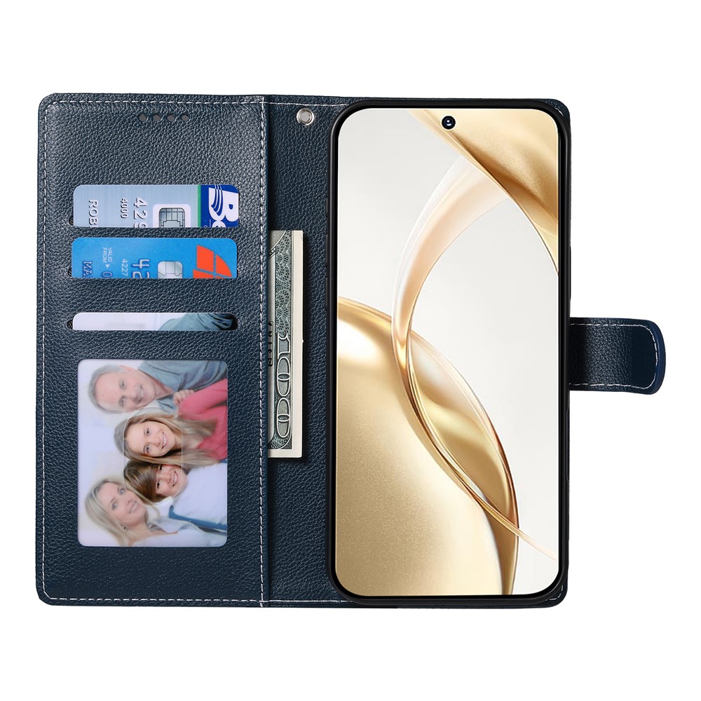  Samsung Galaxy S26 Ultra Plånboksfodral Läder Blå - Teknikhallen.se