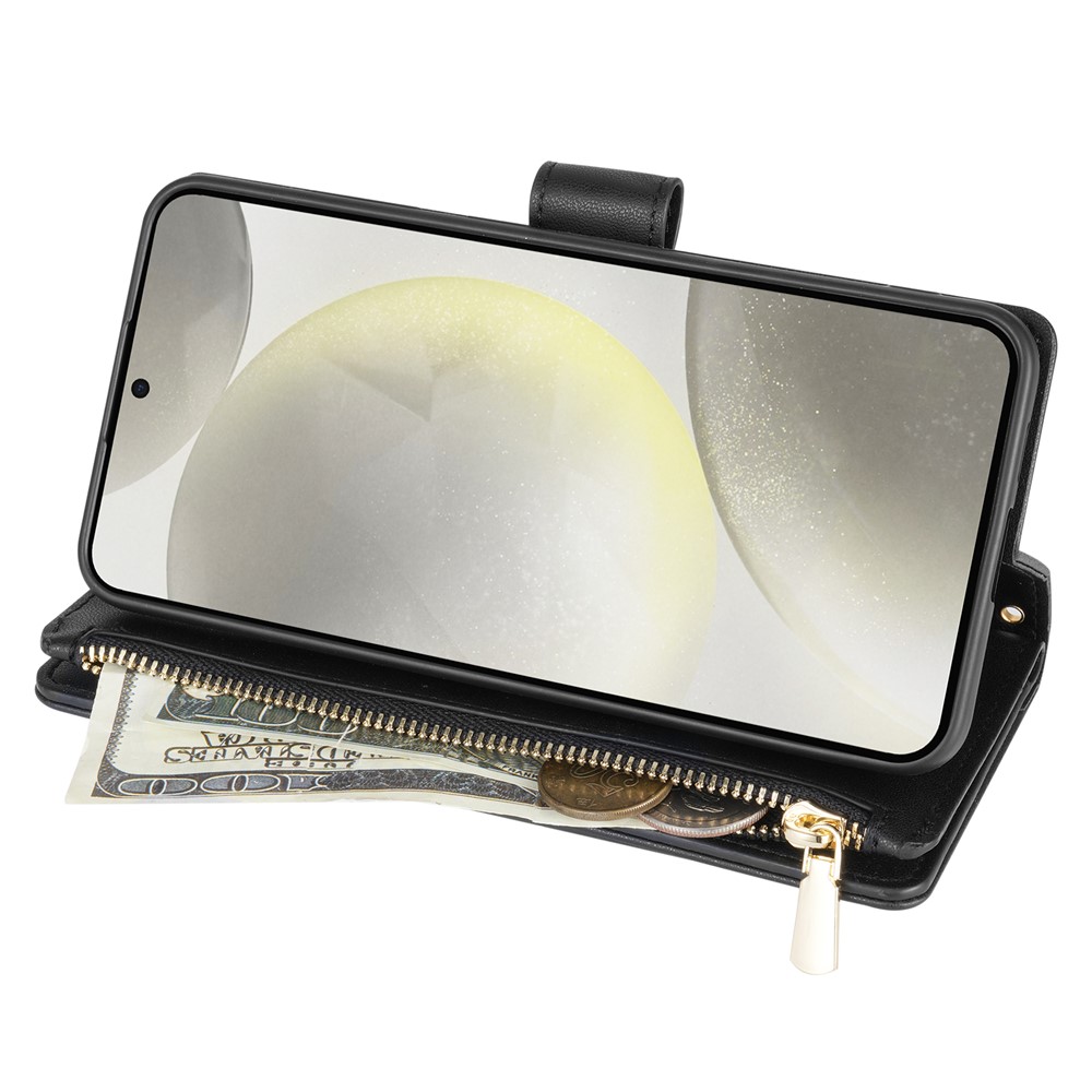  Samsung Galaxy S26 Ultra Fodral Rhombus Läder Svart - Teknikhallen.se