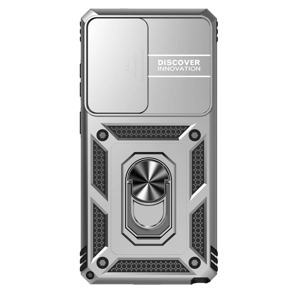  Samsung Galaxy S26 Ultra Skal CamShield Ring Hybrid Silver - Teknikhallen.se