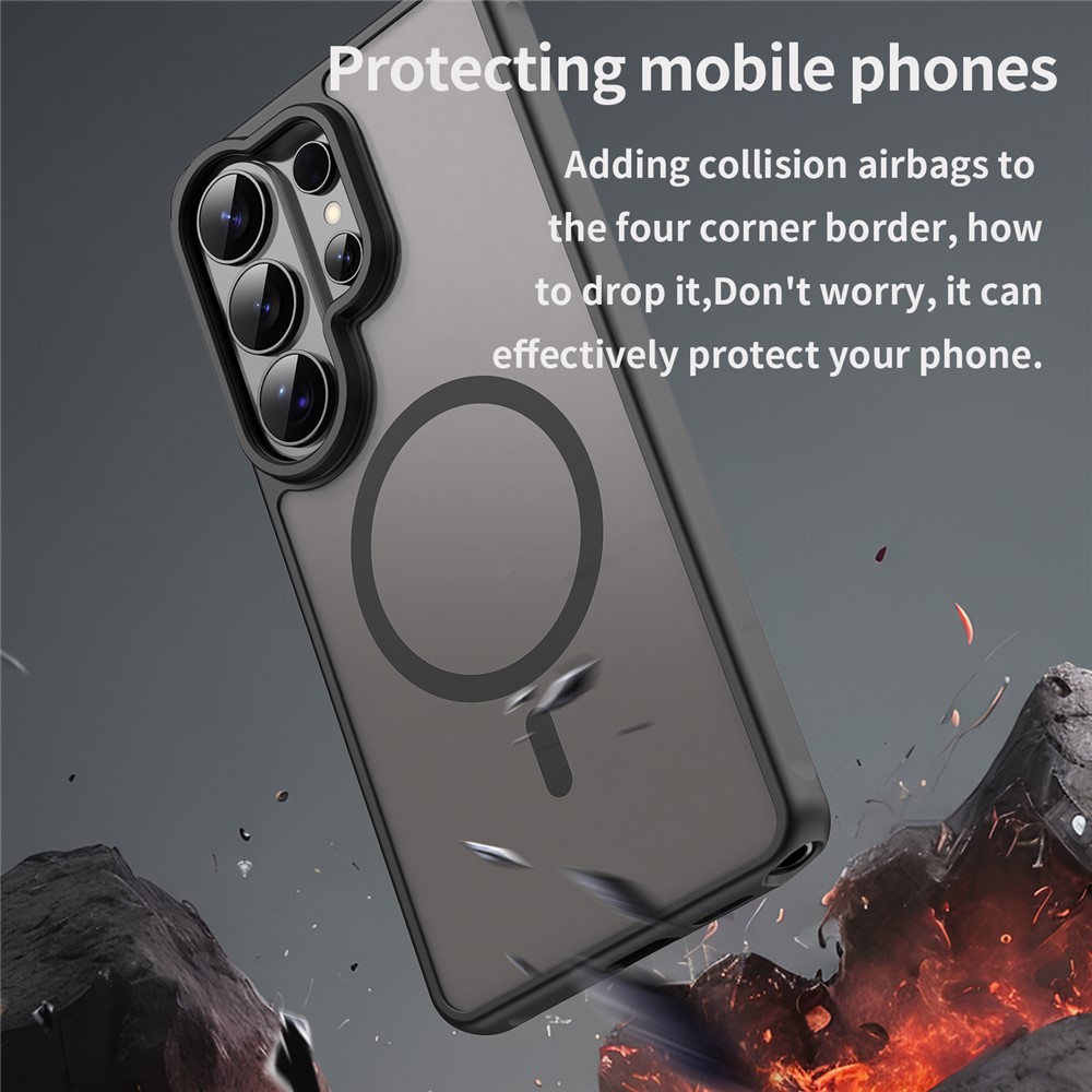  Samsung Galaxy S26 Ultra Skal MagSafe Hybrid Svart - Teknikhallen.se