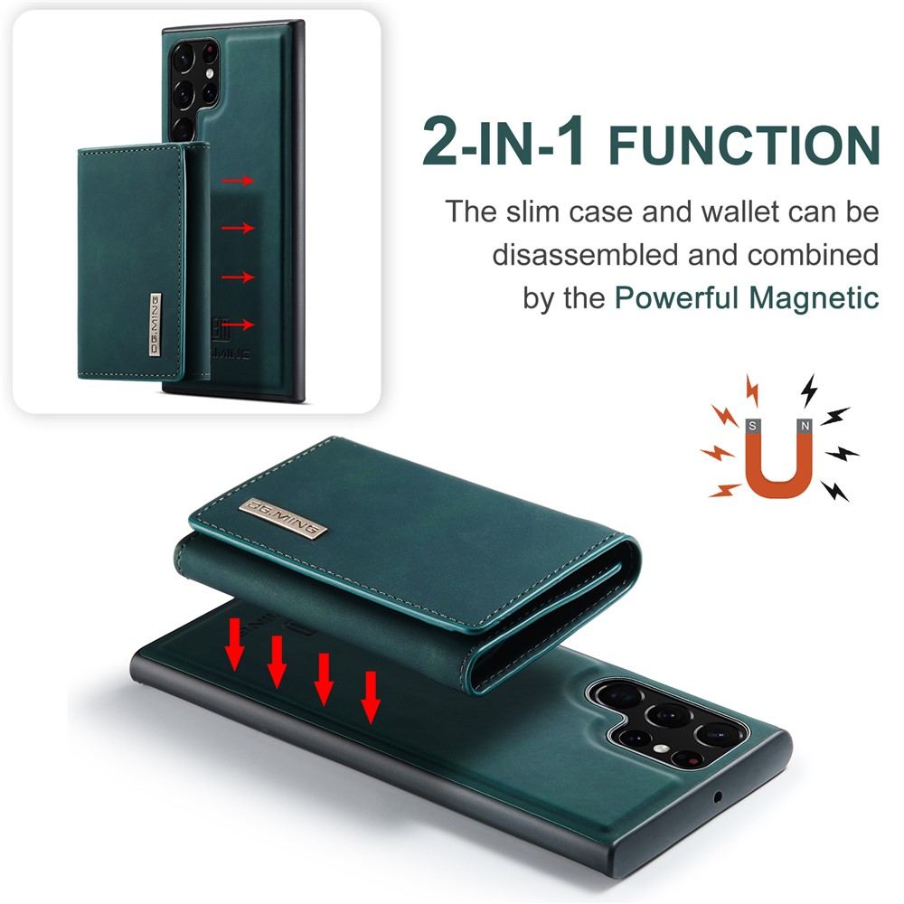 DG.MING DG.MING Galaxy S26 Ultra 2in1 Skal Med Avtagbart Kortfack Grön - Teknikhallen.se
