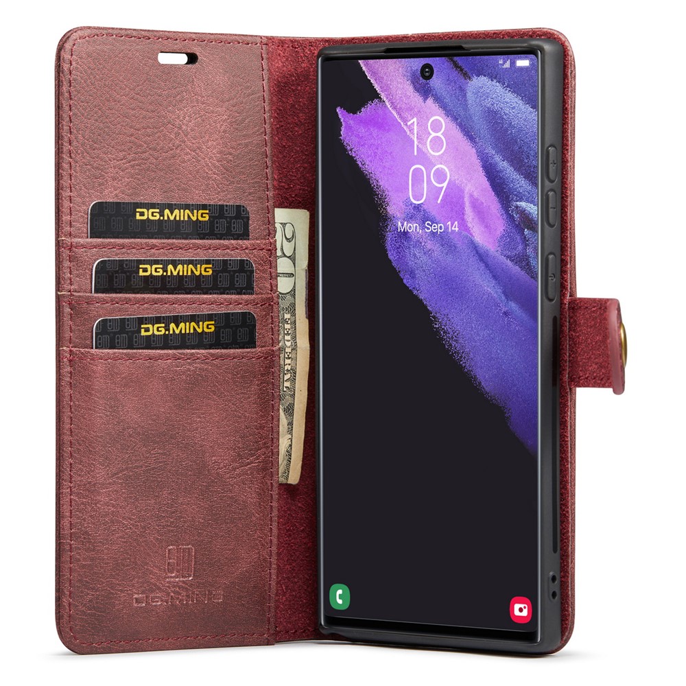 DG.MING DG.MING Galaxy S26 Ultra 2in1 Magnet Fodral / Skal Röd - Teknikhallen.se