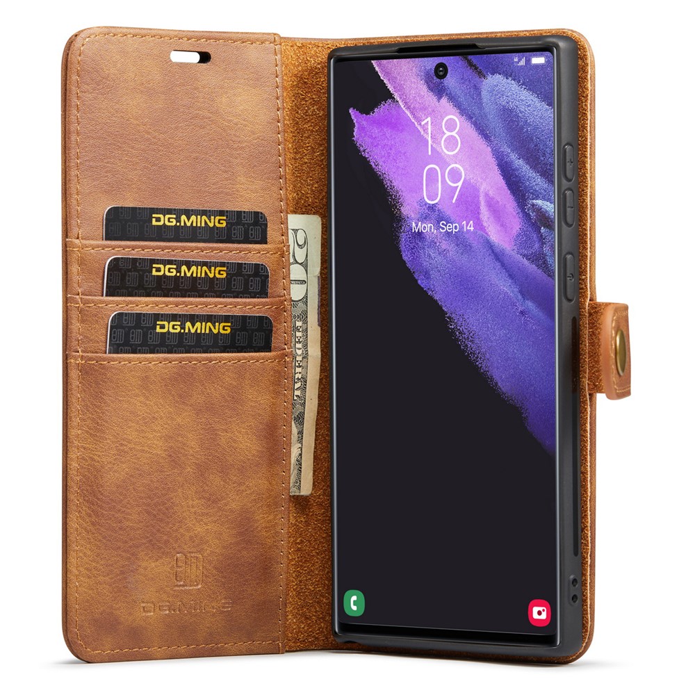 DG.MING DG.MING Galaxy S26 Ultra 2in1 Magnet Fodral / Skal Brun - Teknikhallen.se