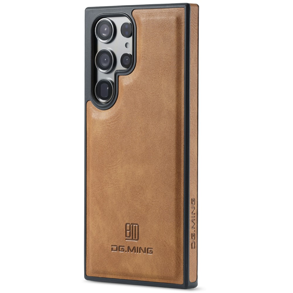 DG.MING DG.MING Samsung Galaxy S26 Ultra Skal Läderbelagt Brun - Teknikhallen.se