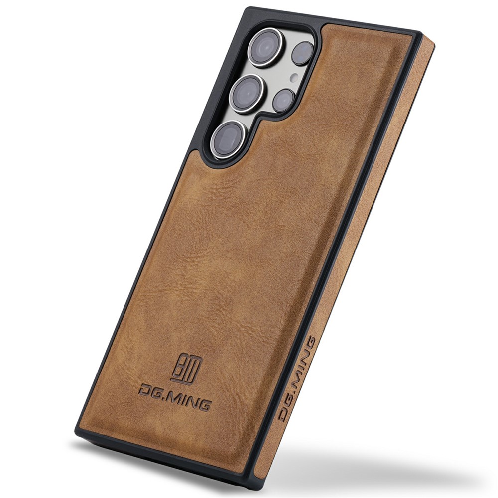 DG.MING DG.MING Samsung Galaxy S26 Ultra Skal Läderbelagt Brun - Teknikhallen.se