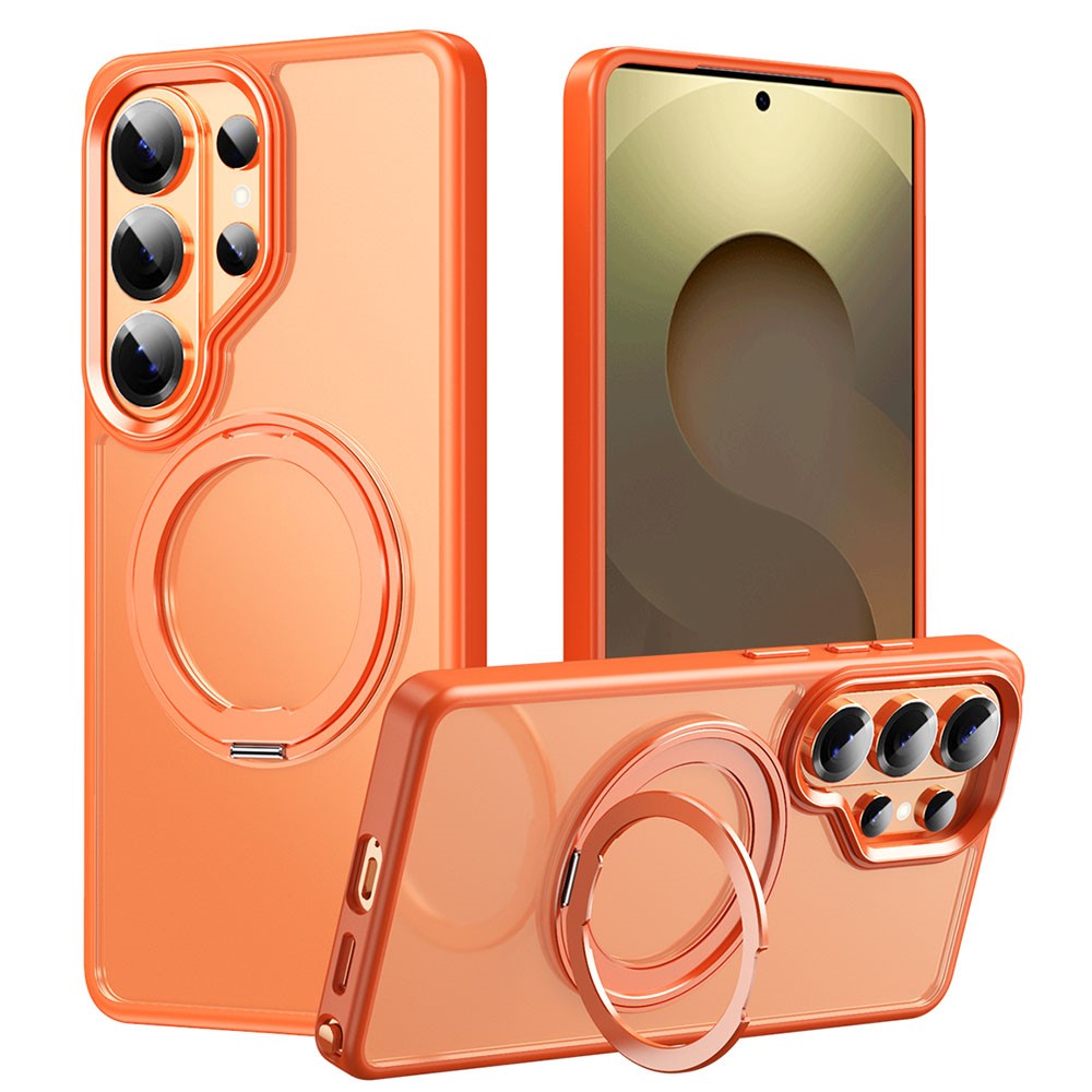  Samsung Galaxy S26 Ultra Skal MagSafe Kickstand Orange - Teknikhallen.se