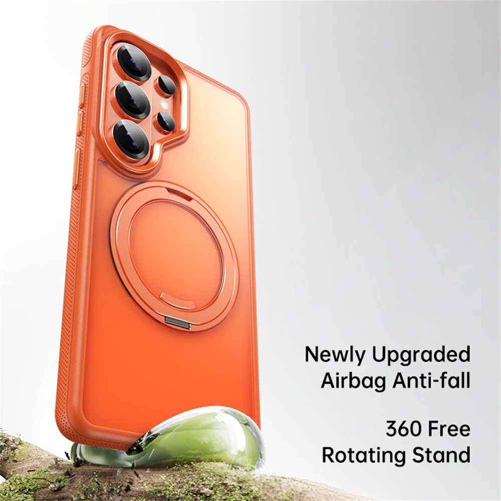  Samsung Galaxy S26 Ultra Skal MagSafe Kickstand Orange - Teknikhallen.se