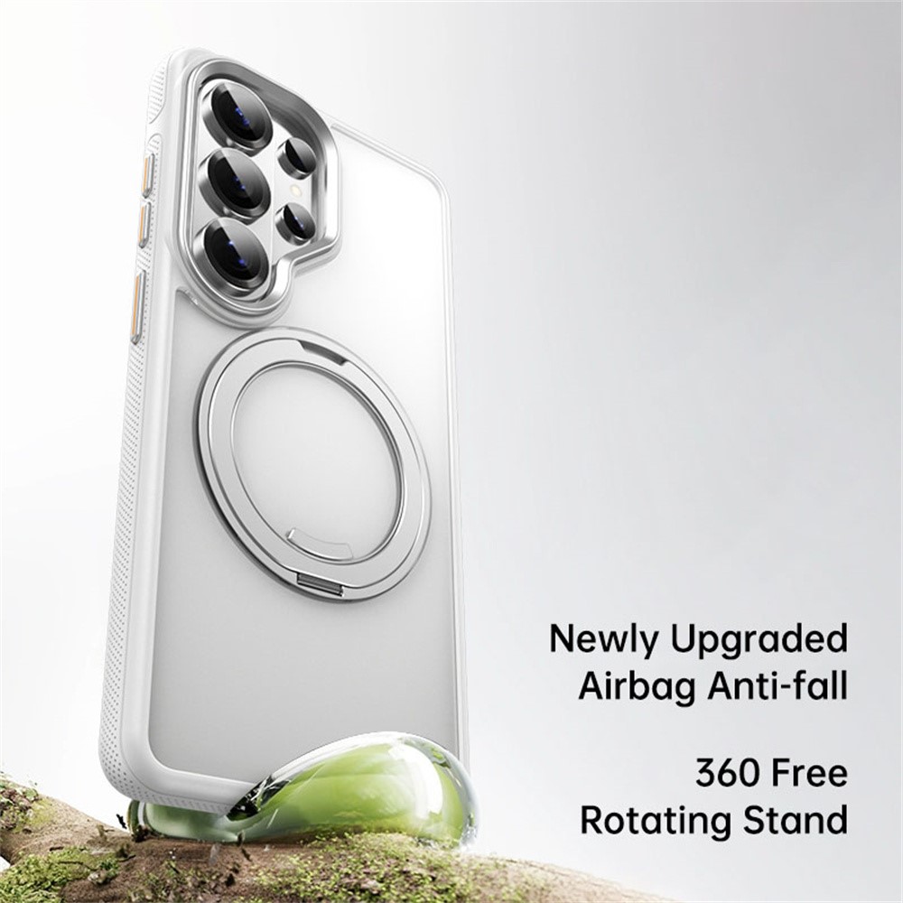  Samsung Galaxy S26 Ultra Skal MagSafe Kickstand Vit - Teknikhallen.se