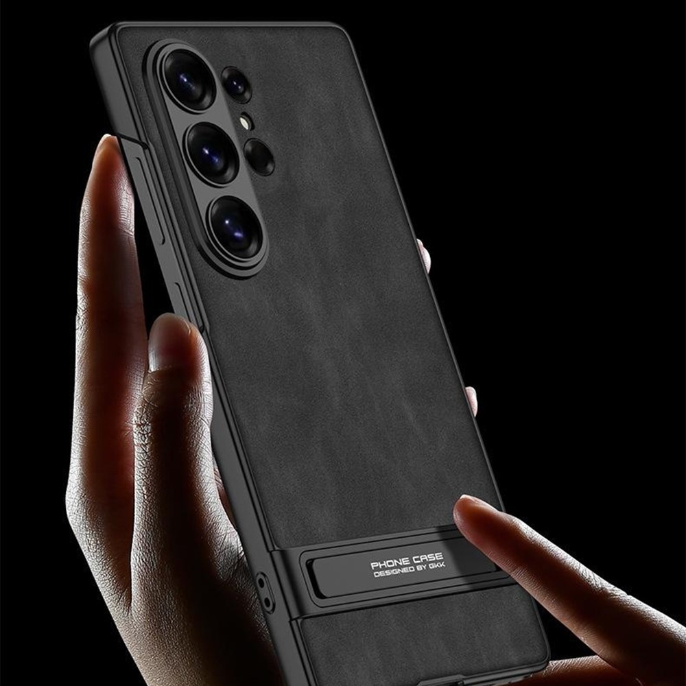 GKK GKK Samsung Galaxy S26 Ultra Skal Kickstand Läder Brun - Teknikhallen.se