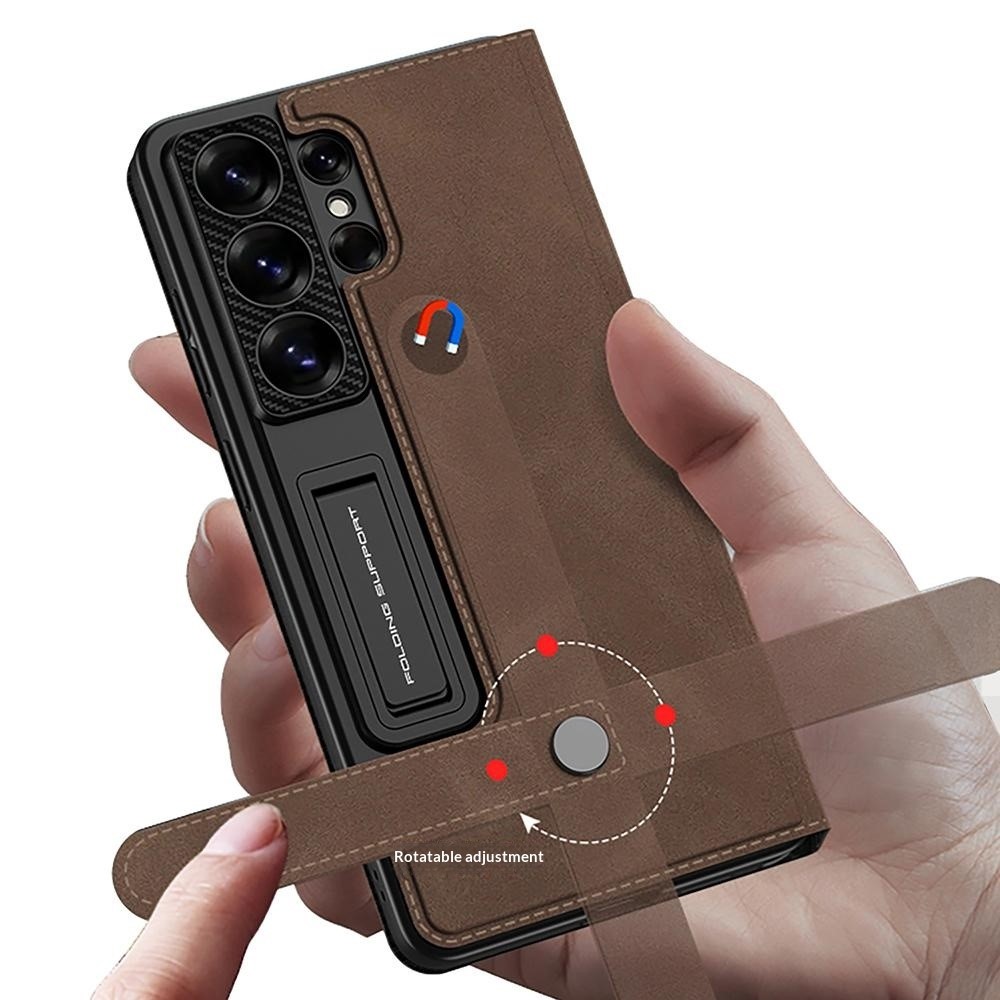 GKK GKK Samsung Galaxy S26 Ultra Fodral Kickstand Läder Svart - Teknikhallen.se