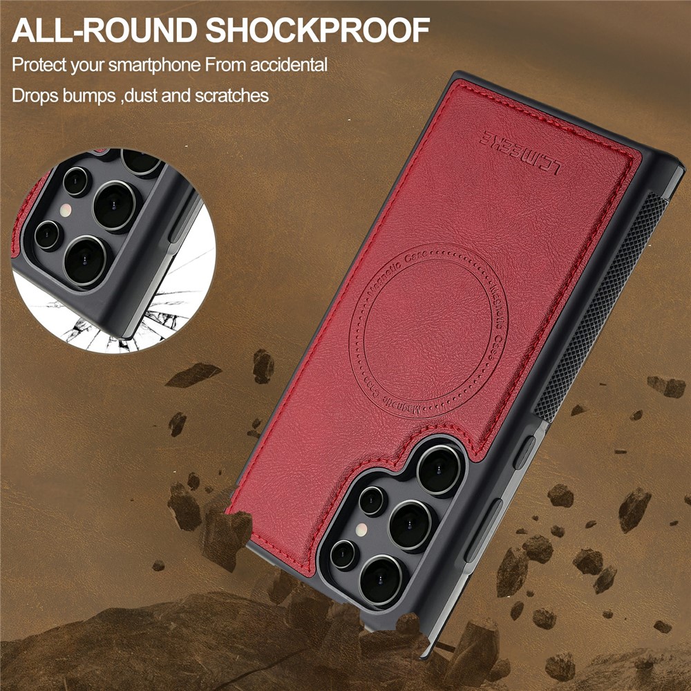 LC.IMEEKE LC.IMEEKE Galaxy S26 Ultra Skal MagSafe Avtagbart Kortfack - Teknikhallen.se