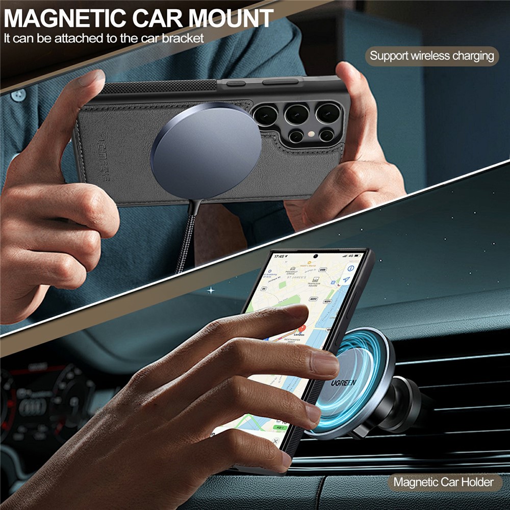 LC.IMEEKE LC.IMEEKE Galaxy S26 Ultra Skal MagSafe Avtagbart Kortfack - Teknikhallen.se