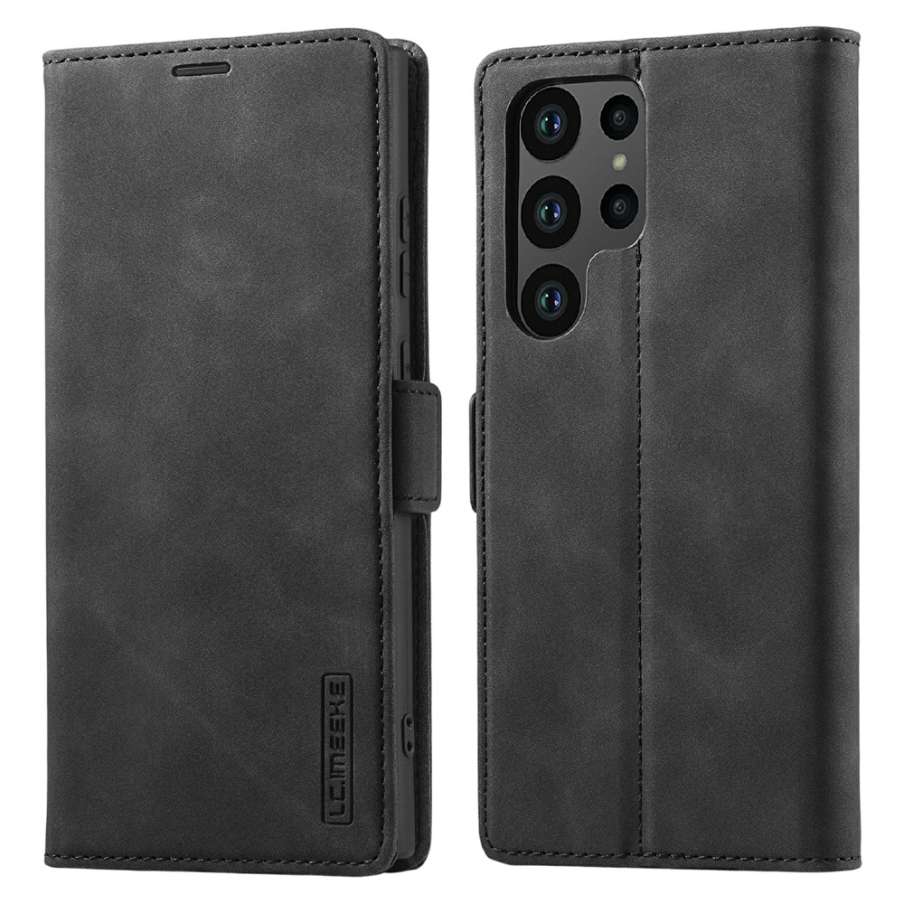LC.IMEEKE LC.IMEEKE Samsung Galaxy S26 Ultra Fodral Läder Svart - Teknikhallen.se