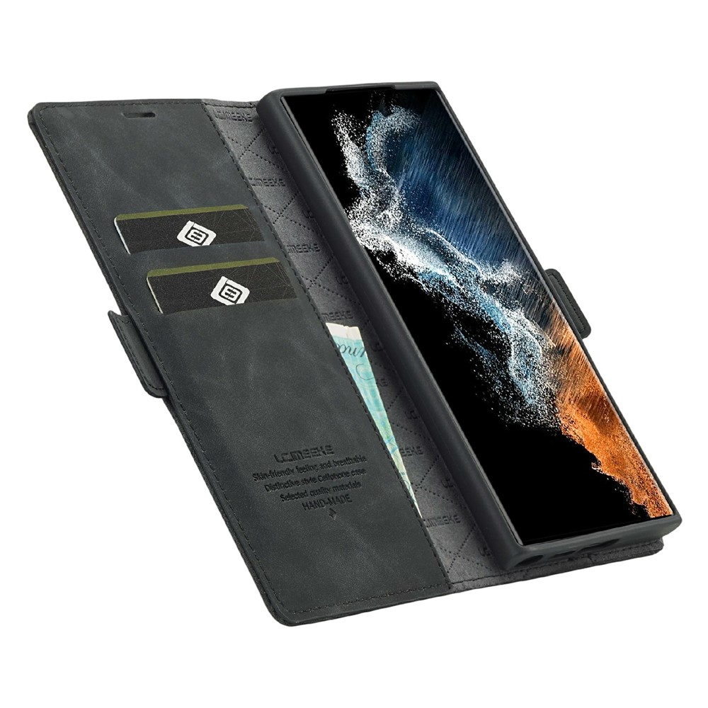 LC.IMEEKE LC.IMEEKE Samsung Galaxy S26 Ultra Fodral Läder Svart - Teknikhallen.se