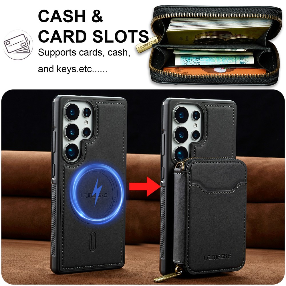 LC.IMEEKE LC.IMEEKE Samsung Galaxy S26 Ultra Skal Avtagbar Korthållare - Teknikhallen.se