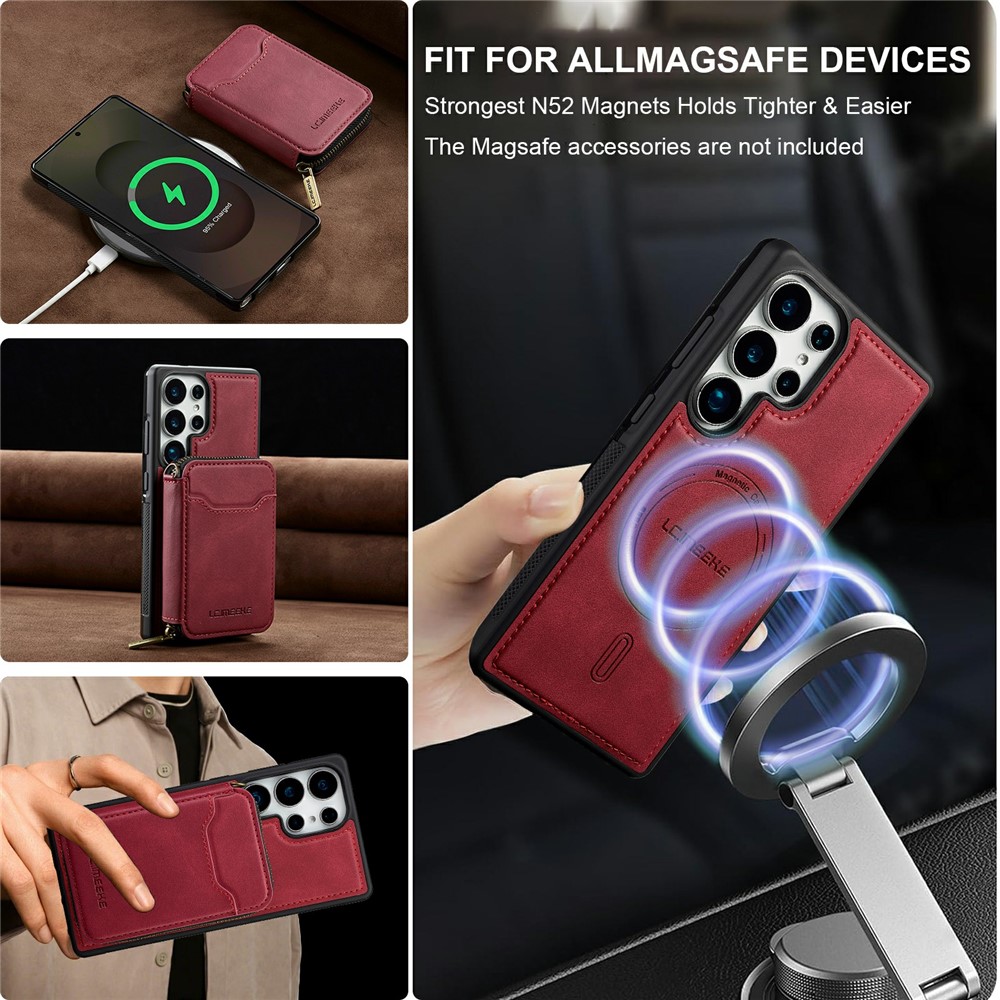 LC.IMEEKE LC.IMEEKE Samsung Galaxy S26 Ultra Skal Avtagbar Korthållare - Teknikhallen.se