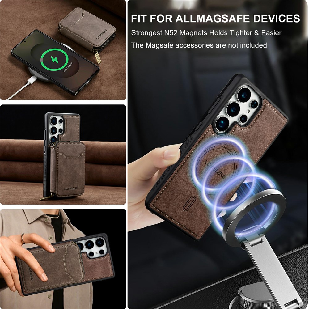 LC.IMEEKE LC.IMEEKE Samsung Galaxy S26 Ultra Skal Avtagbar Korthållare - Teknikhallen.se