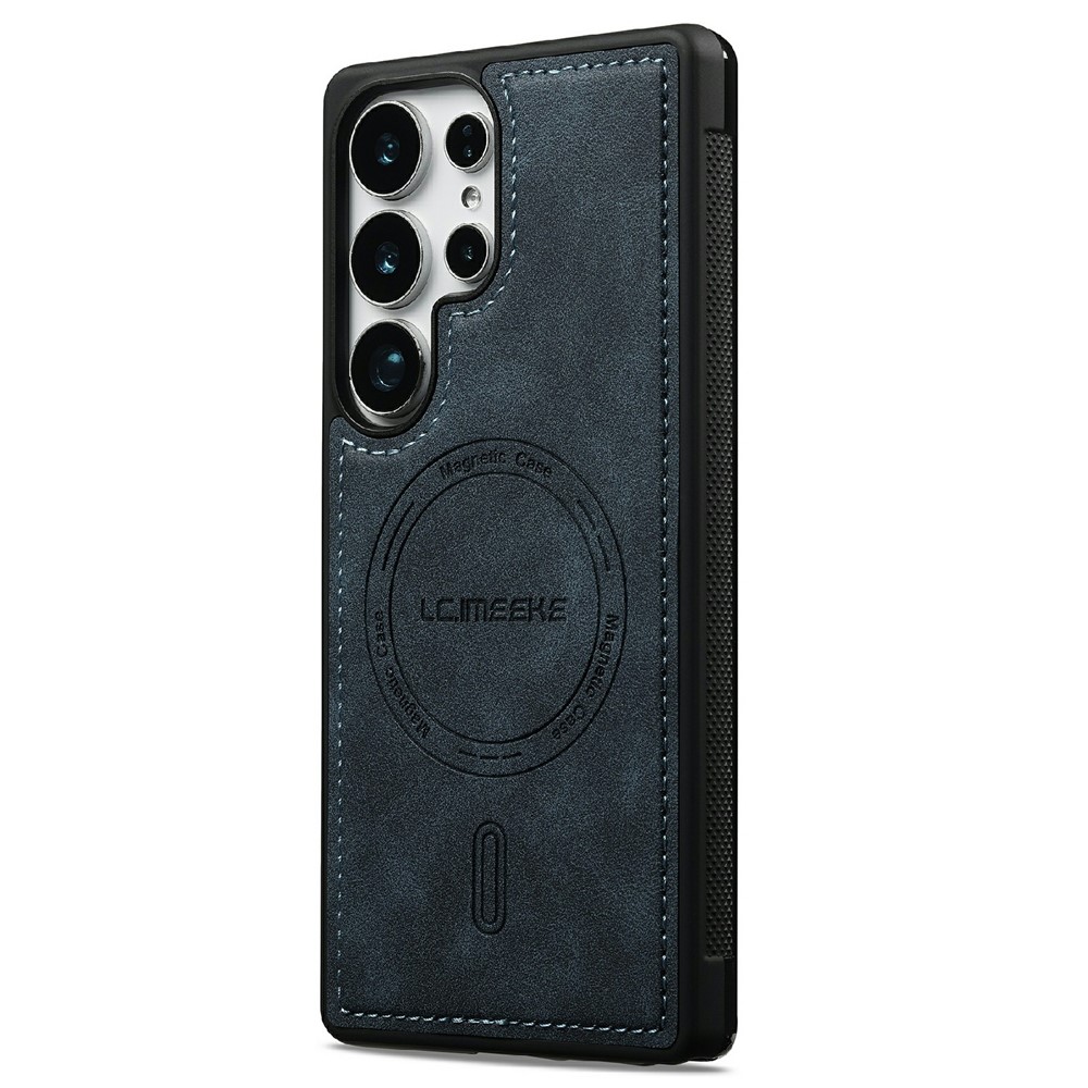 LC.IMEEKE LC.IMEEKE Samsung Galaxy S26 Ultra Skal MagSafe Läder Blå - Teknikhallen.se