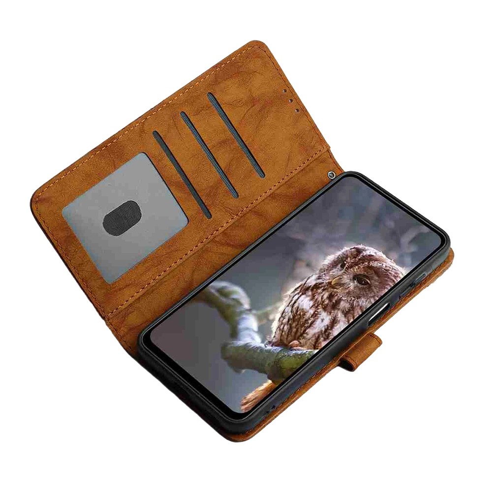  Samsung Galaxy S26 Fodral Fjäril Tryck Brun - Teknikhallen.se