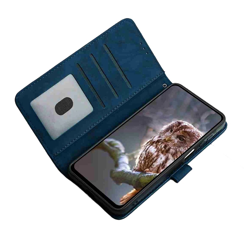  Samsung Galaxy S26 Fodral Fjäril Tryck Blå - Teknikhallen.se