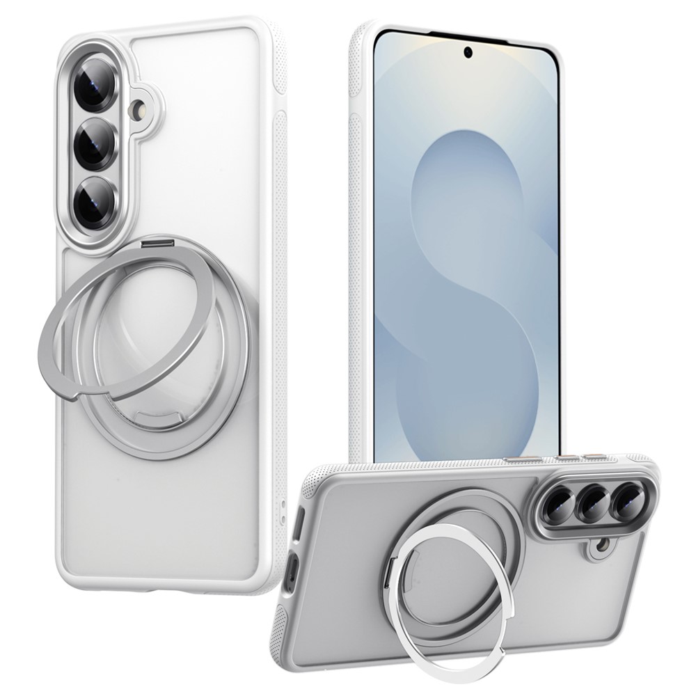  Samsung Galaxy S26 Skal MagSafe Kickstand Vit - Teknikhallen.se